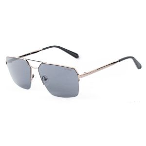 Gray Metal Sunglasses
