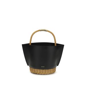 Black Calf Leather Bos Taurus Shoulder Bag