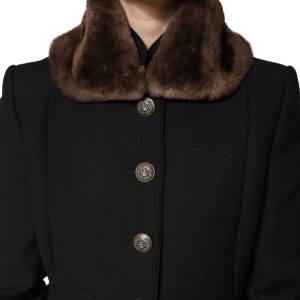 Brown Fur Shoulder Collar Neck Wrap 60cm x 14cm Scarf