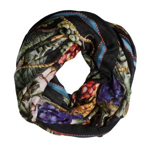 Multicolor Grapes Print Wrap Shawl 196cm x 134cm  Scarf