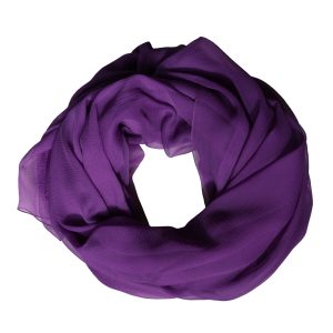 Purple Silk Neck Wrap Shawl Stole 200cm x 134cm Scarf