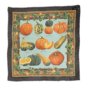 Multicolor Pumpkin Cashmere Stole 137cm x 133cm  Scarf