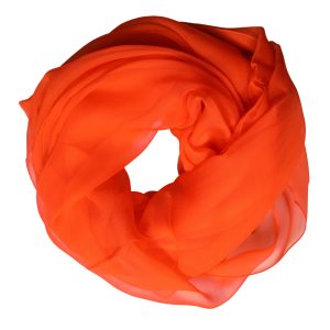 Bright Red Silk Wrap Shawl Foulard 132cm x 98cm Scarf