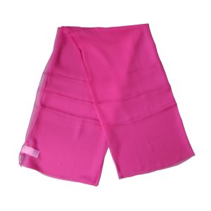 Pink Silk Neck Wrap Shawl Foulard 134cm x 131cm Scarf