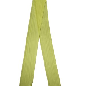 Yellow Green Silk Sash Foulard Stole 292cm x 19cm Scarf