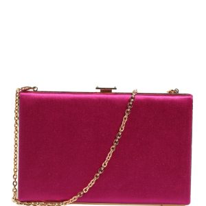 Pink Cotton Clutch Evening Crossbody Women Purse Bag