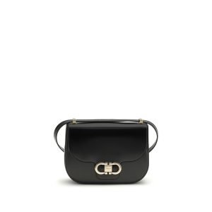 Black Calf Leather Bos Taurus Shoulder Bag