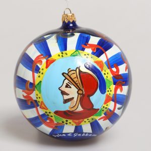 Multicolor Hand Painted Sicilian Ornament Christmas Ball