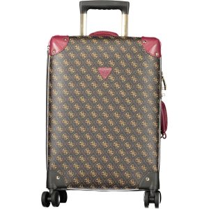 Marrone Poliuretano Women's Travel Trolley
