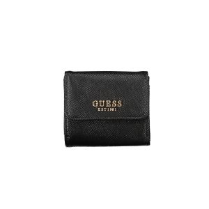 Black Polyurethane Women Wallet