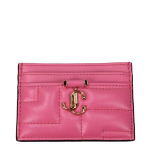 Pink Leather Cardholder