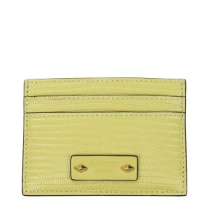 Yellow Leather Cardholder