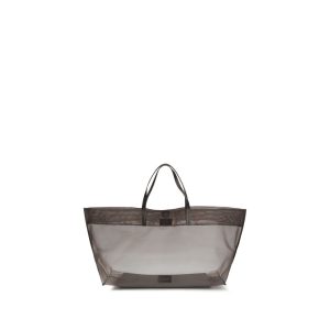Brown Nylon Shoulder Bag