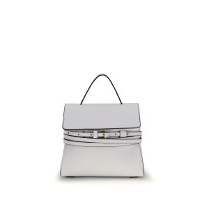 White Calf Leather Bos Taurus Handbag