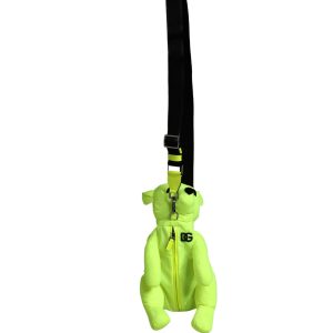 Green Polyester Animal Silhouette Waist Belt Borse Bag