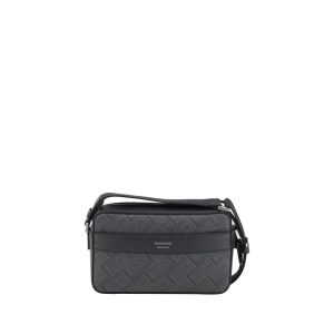 Black Polyethylene Shoulder Bag
