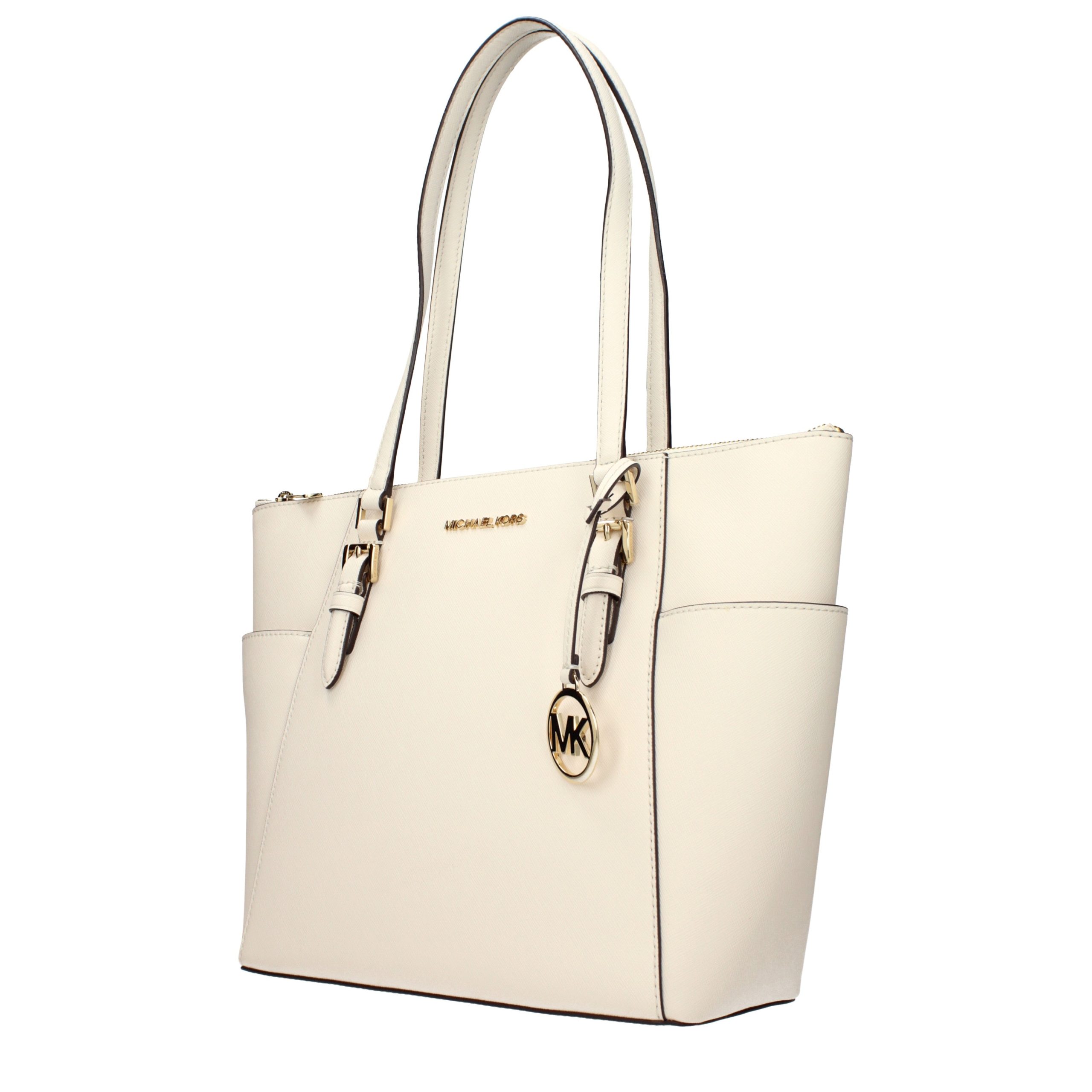Beige Leather Shoulder Bag - Image 2