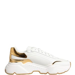 White Gold Daymaster Low Top Sneakers Shoes