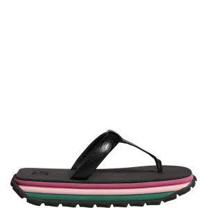 Multicolor Rubber Chunky Flip Flop Shoes