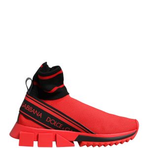 Red Black Sorrento Socks Sneakers Shoes