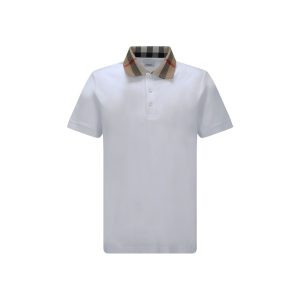 White Cotton Polo Shirt