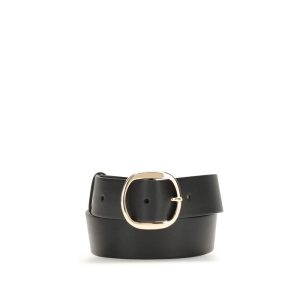 Black Leather Regular Belt