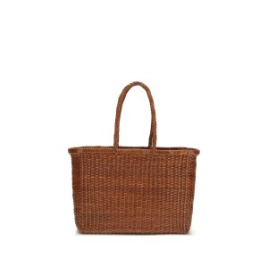 Brown Buffalo Leather Shoulder Bag