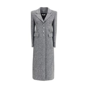 Gray Fleece Wool Coat