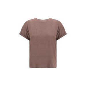 Brown Nylon T-Shirt