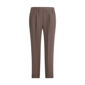 Gray Acetate Casual Pants