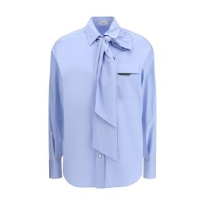 Blue Cotton Dress Shirt