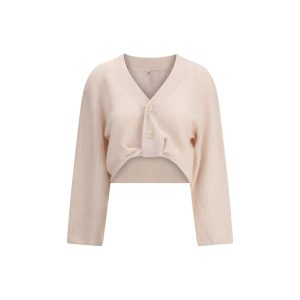 Beige Cashmere Cardigan
