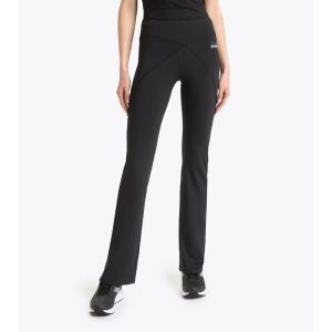 Black Polyester Athletic Pants