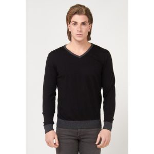 Black Cotton Sweatshirt