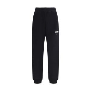 Black Cotton Casual Pants