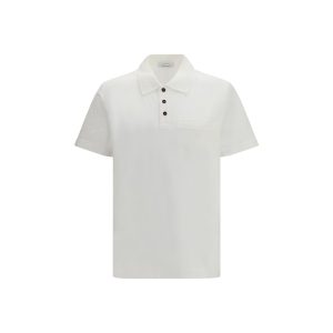 White Cotton Polo Shirt