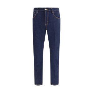 Blue Cotton Jeans Denim