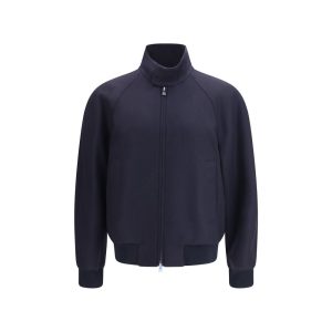 Blue Cashmere Bomber
