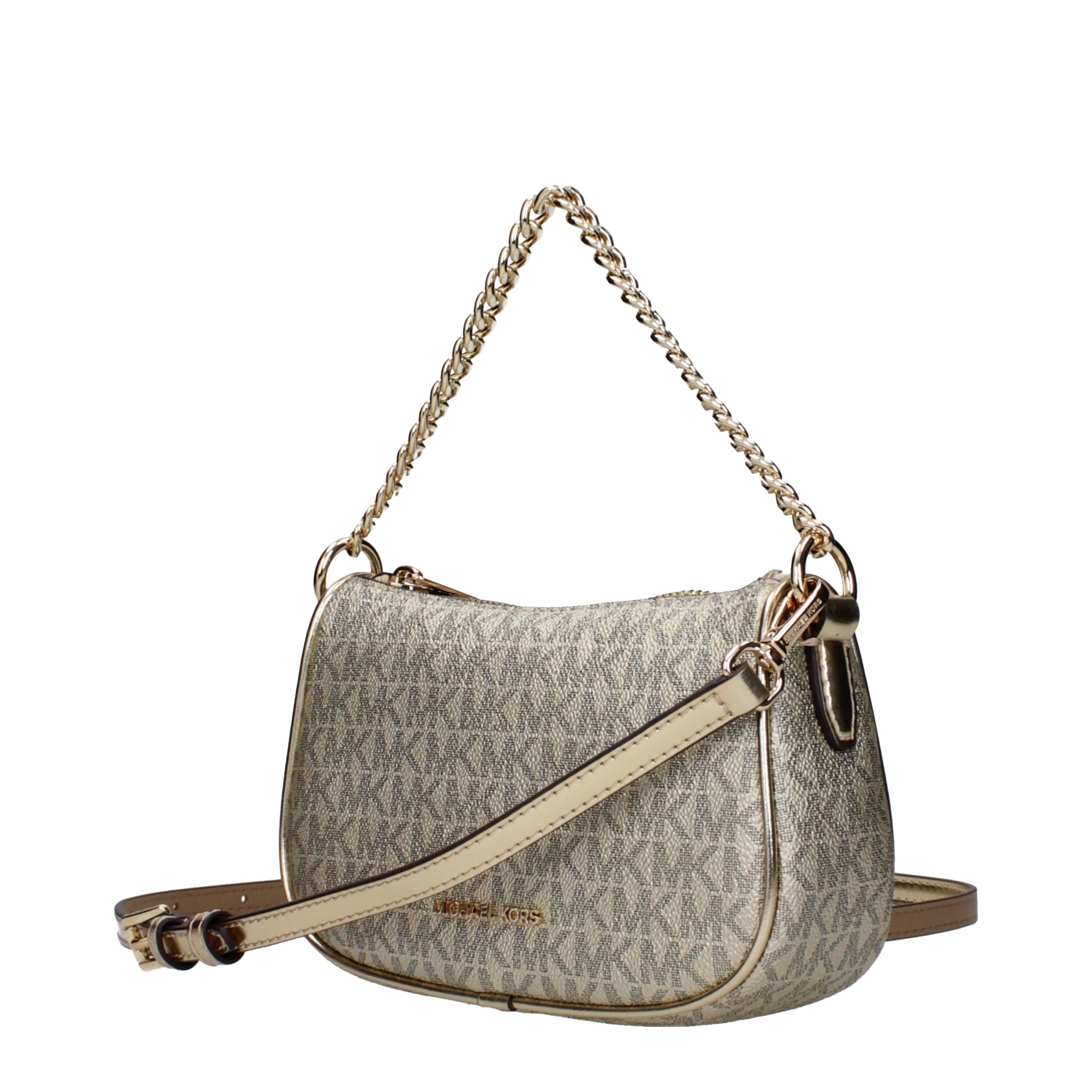 Gold Fabric Handbag - Image 2