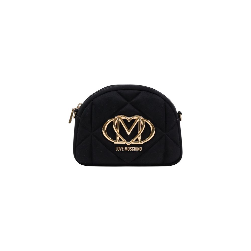 Black Suede Leather Handbag - Image 3