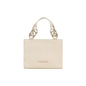 Beige Polyethylene Handbag