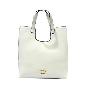 White PU Women Handbag