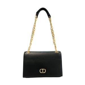 Black PU Women Crossbody Bag