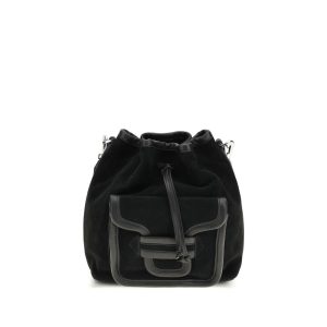 Black Calf Leather Bos Taurus Backet Bag