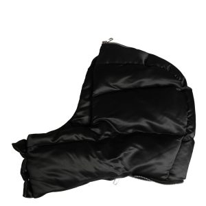 Black Polyester Whole Head Wrap Capello Hat