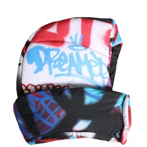 Multicolor Graffiti Whole Head Wrap Capello Hat