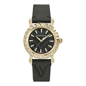 Black Fur Dress Watch