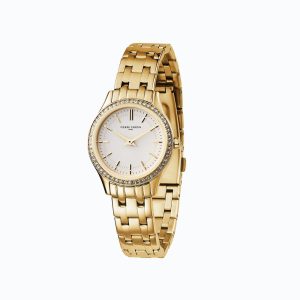 Gold Stainless Steel Dress Watch
