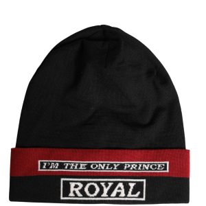 Black Cuffed "I'M THE ONLY PRINCE ROYAL" Beanie Hat