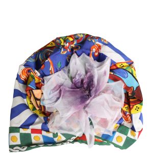 Multicolor Carretto Motif Turban Headwear Hat
